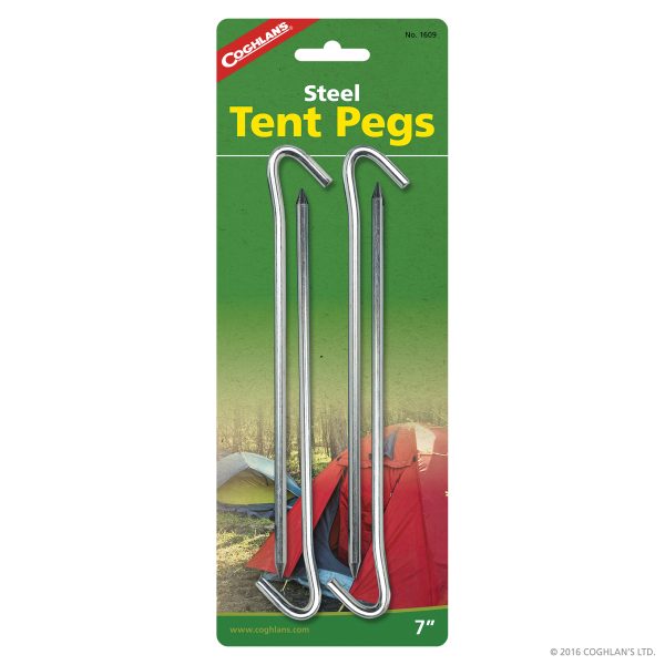 Steel Tent Pegs (7″) – 4pk