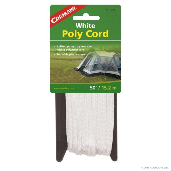 Braided Poly Cord (50′) – White