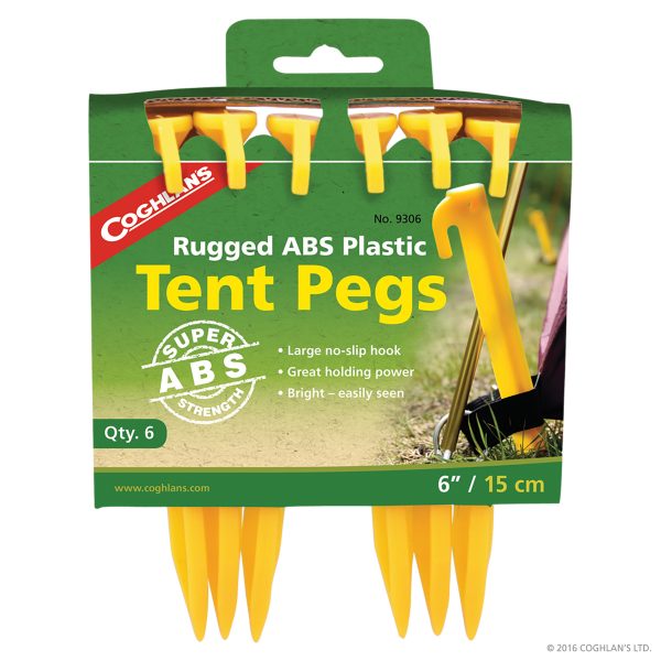 ABS Tent Pegs (6″) – 6pk