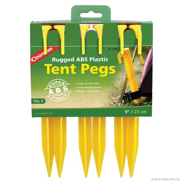ABS Tent Pegs (9″) – 6pk