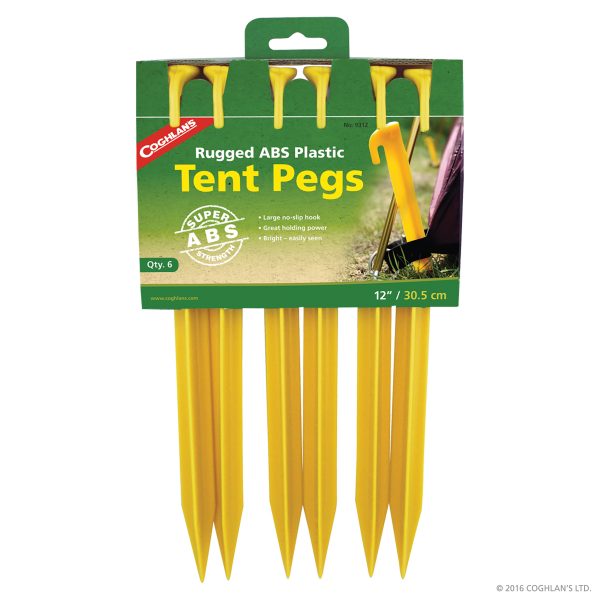 ABS Tent Pegs (12″) – 6pk