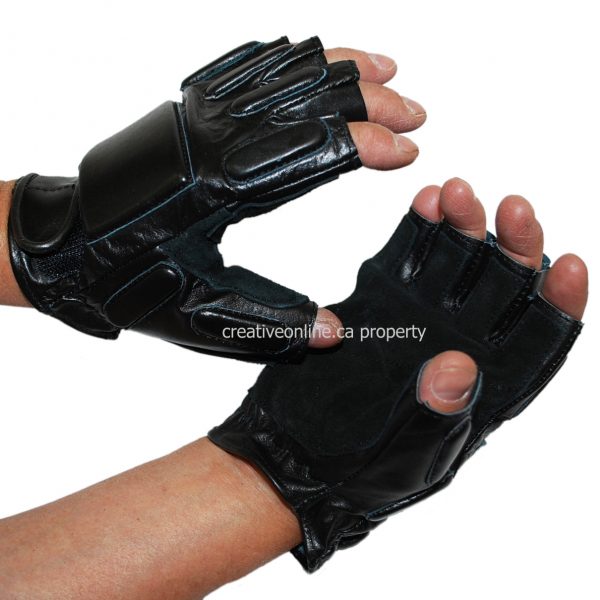 SWAT Leather Gloves (Half Finger)